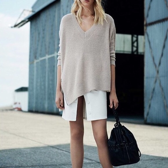 All Saints Able Zip Jumper Sweater Size 